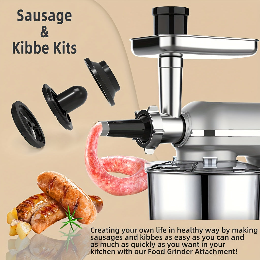 Homlee 6 in 1 Multifunctional Stand Mixer with 5.5L Stainless Steel Bowl, 2000W 6 Speed Tilt-Head Meat Grinder, Juice Blender with 1.5L Glass Jar, Multi-Functional Food Processor, Commercial Mixers for Most Home Cooks Beater