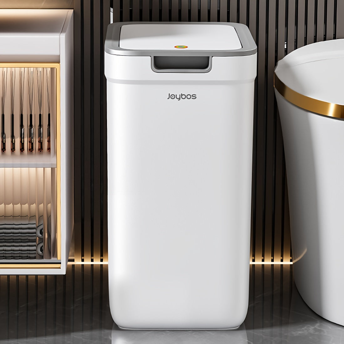 Joybos Wall-Mounted Bathroom Trash Can: Odor-Sealing, Touchless, And Space-Saving