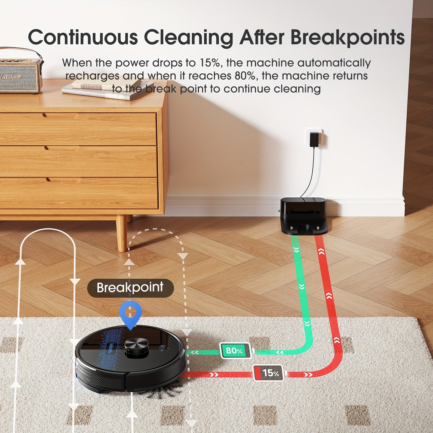 Robot Vacuum Cleaner And Mop Combo 4500Pa, Lubluelu SL60Ultra Robotic Vacuum, 150Mins Max, 56dB, 24 No-Go Zones for Pet Hair Carpets Floor, Christmas&Halloween Gifts, Robot Vacuum And Mop, Vacuum Cleaner Robot, Robot Vacuum C