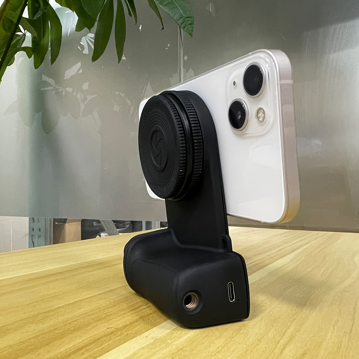 Suporte Magnético para Telemóvel com Luz LED Ajustável