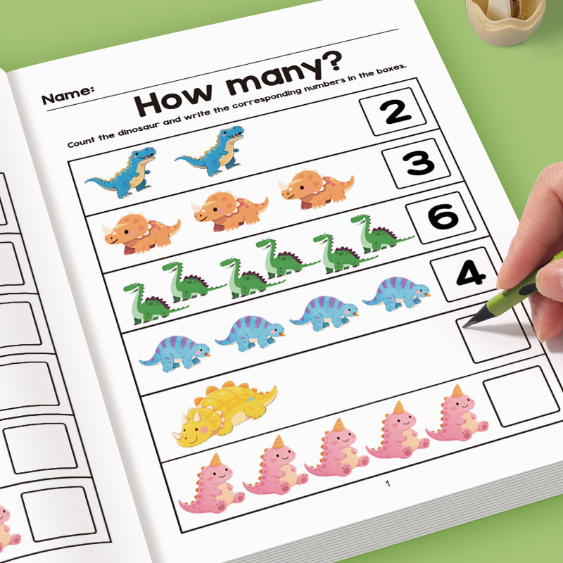 64-Page Math Workbook: & Kindergarten Number Practice Book with Tracing, Writing & Coloring Activities - Interactive Early Learning Workbook for, Curriculum (Numbers 0-100, Counting Games)