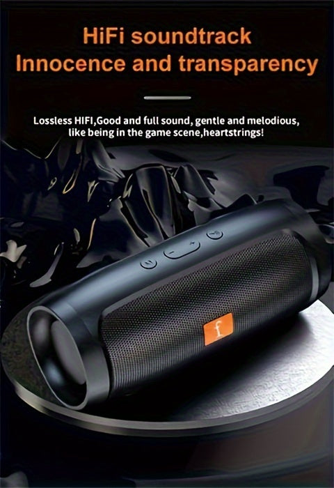 Vertical wireless speaker Stereo sound is small but the sound quality is good Desktop portable home party speaker - black blue red optional - 1pc