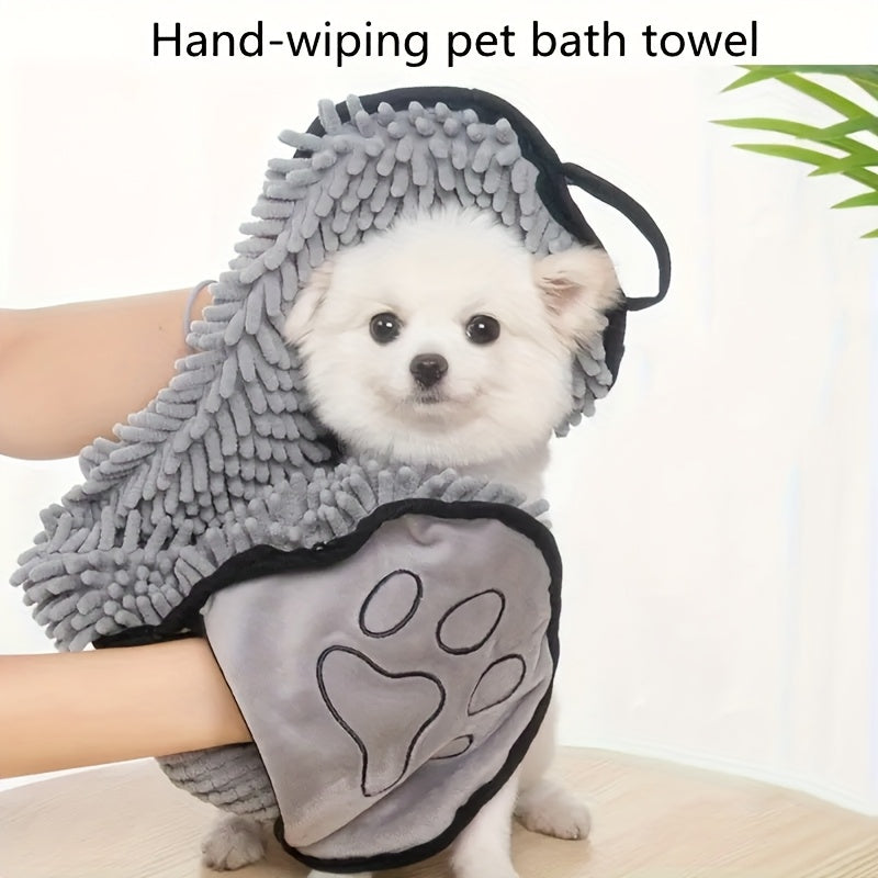 Absorbent Pet Drying Towel for Dogs, Quick Dry, Soft Polyester Fiber Bath Towel, Skin-Friendly, Ideal for Cats, with Effortless Grooming