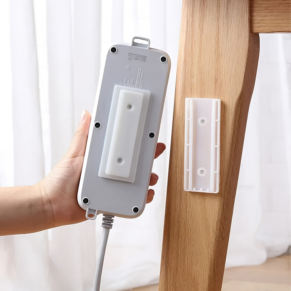 11-Piece Set of Adhesive Socket Supports and Cable Organizers - Home Decor