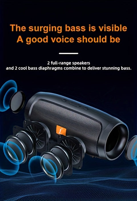 Vertical wireless speaker Stereo sound is small but the sound quality is good Desktop portable home party speaker - black blue red optional - 1pc