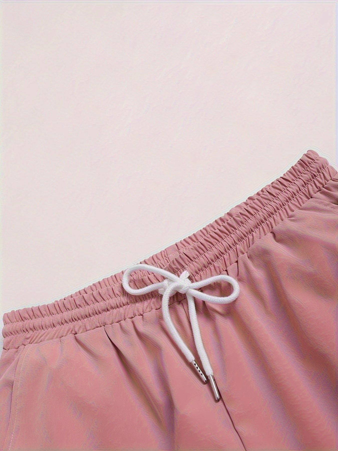 3pcs Men'S Plus Size Casual Shorts Set - White with Black Spider Web Print, Drawstring Waist, Non-Stretch Fabric, Perfect for Beach or Sports, Beach Shorts | Sporty Style | Woven Texture