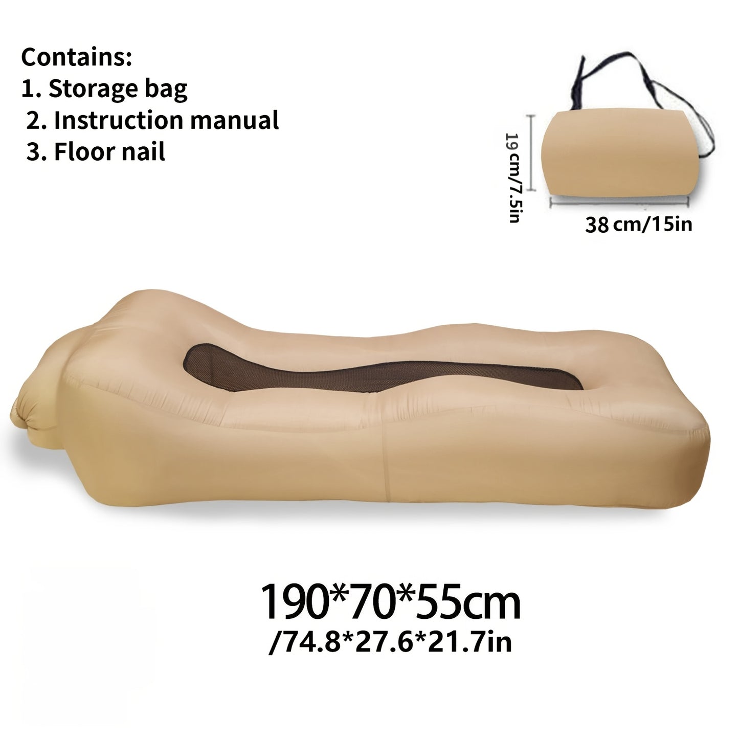 Sofá Inflável Portátil para Exterior