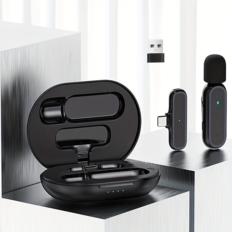 Kit 2 Microfones Sem Fios Profissionais com Estojo