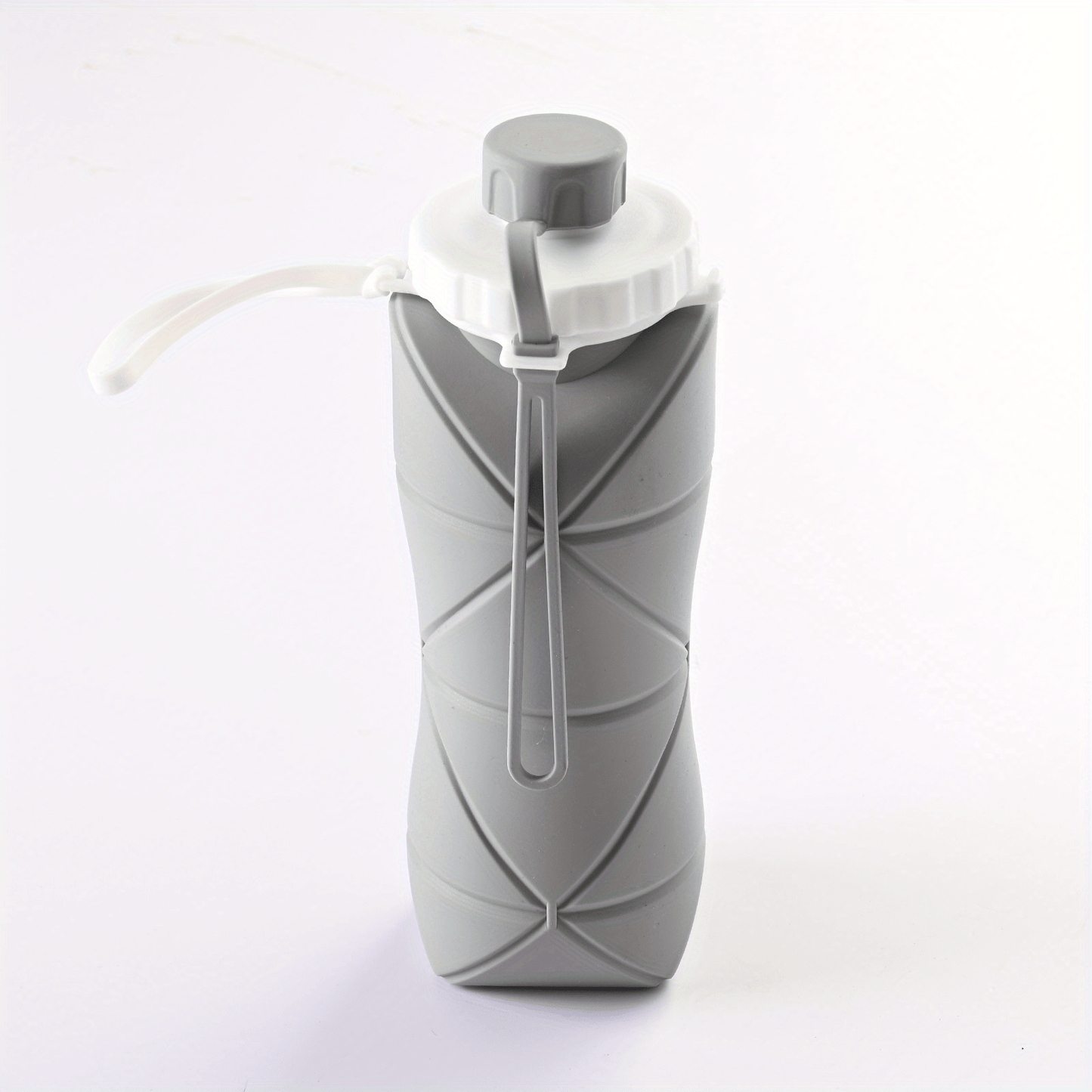 1pc, Telescopic Collapsible Sports Water Bottle, 600ml/20.3oz Heat Resistant Food Grade Silicone Water Cups, Foldable Silicone Portable Water Jugs, For Camping, Fitness, Summer Drinkware, Travel Accessories, Birthday Gifts, B