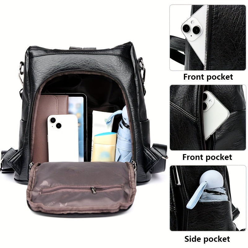 Simple And Versatile Multi Functional Going Out Travel Student Schoolbag, Large Capacity Backpack