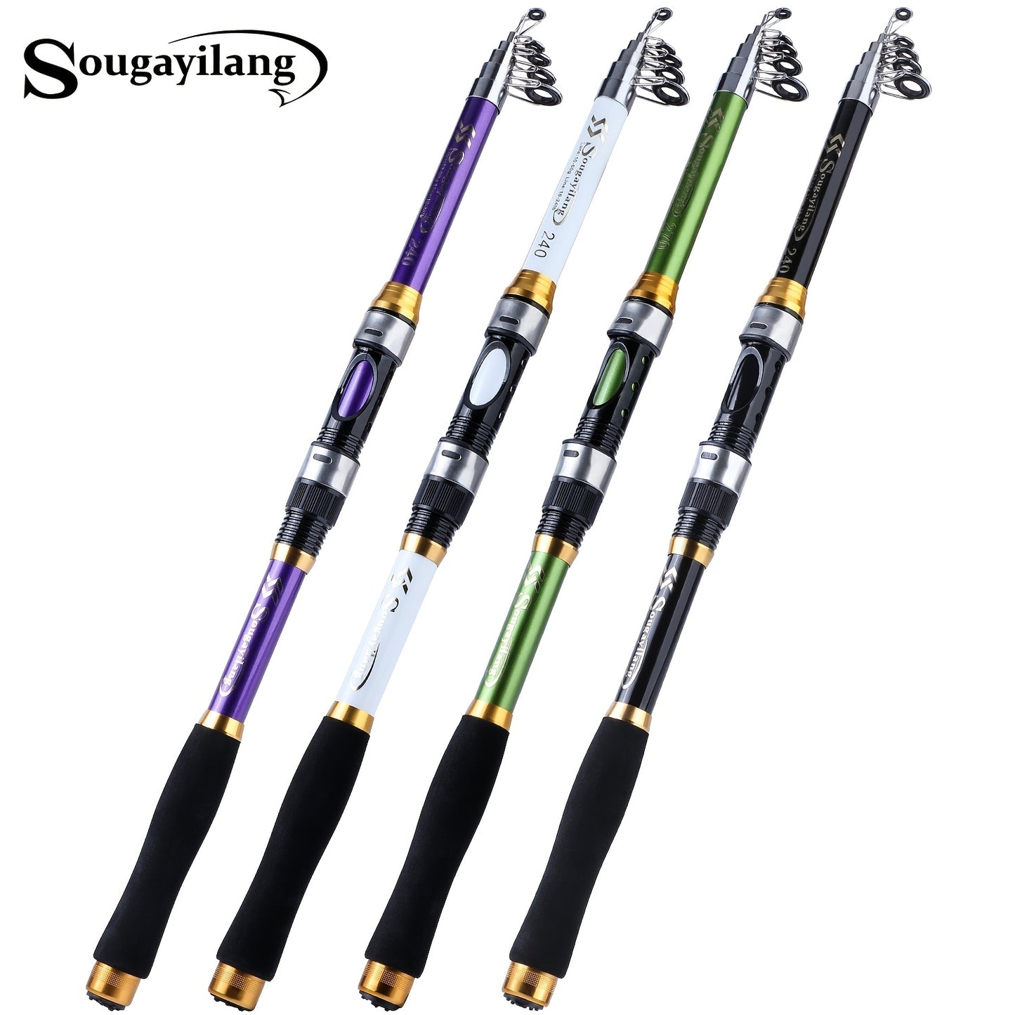 Sougayilang Telescopic Fishing Rod: Portable & Compact Design For Saltwater Fishing On The Go!