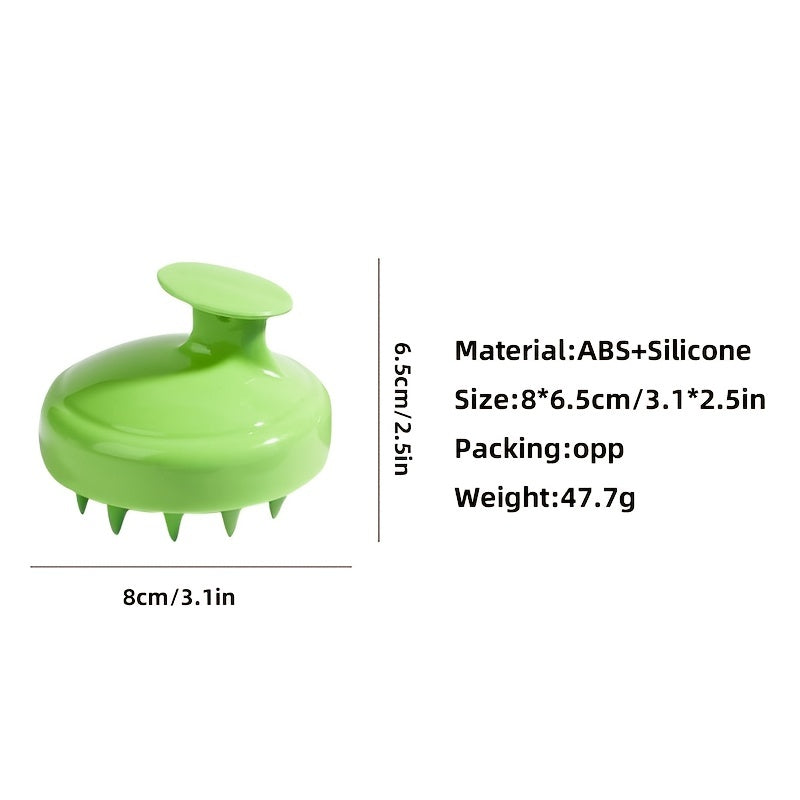 Soft Silicone Scalp Massage Brush For Wet And Dry Use - Shampoo Brush - Gentle Cleaning Hair And Scalp