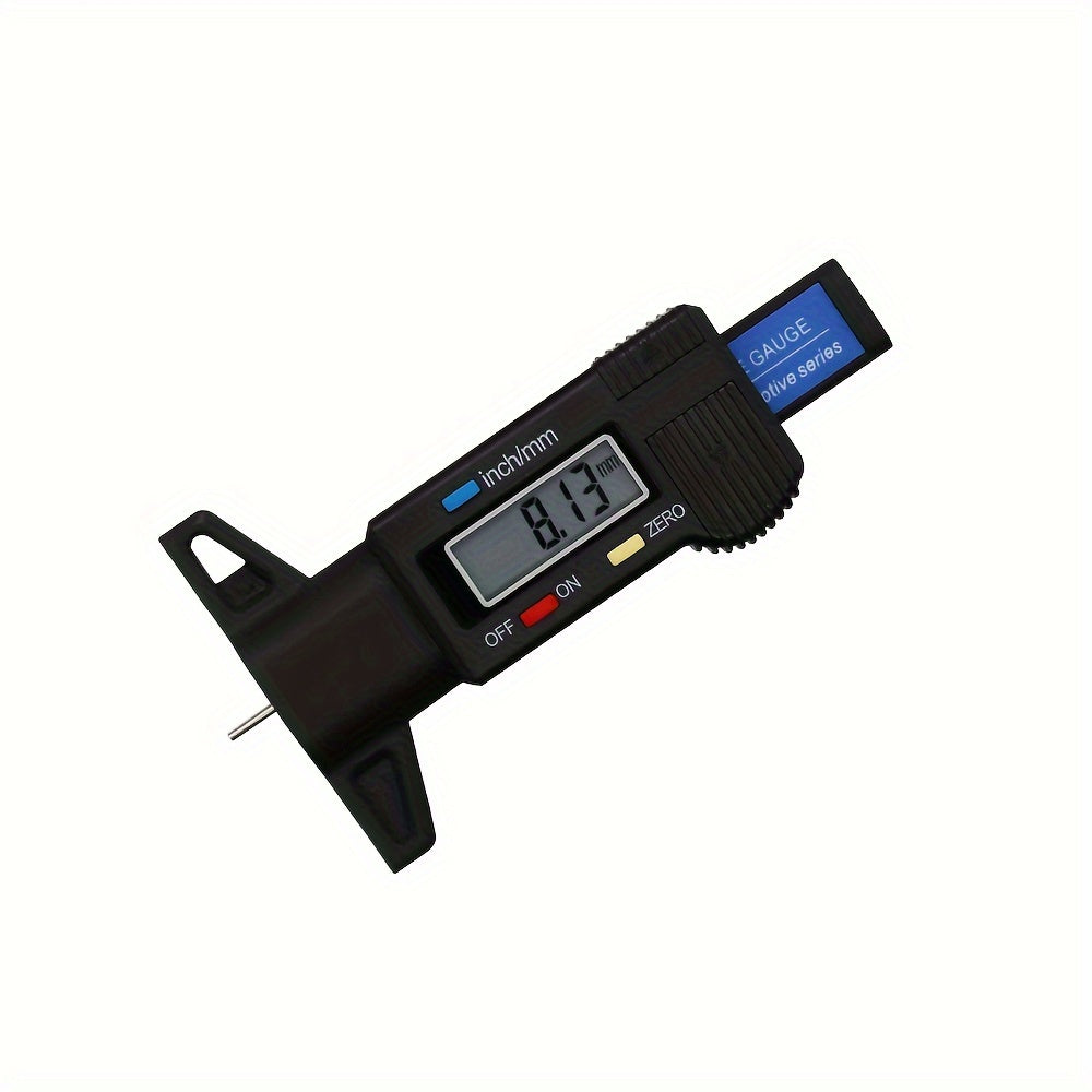 1pc Digital Depth Gauge Caliper Tread Depth Gauge LCD Tire Tread Gauge For Car Tire 0-25mm Measuring Tool Caliper Repair Tools
