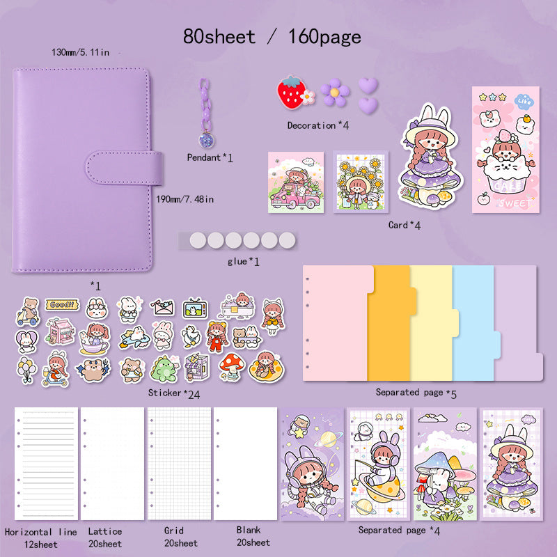 1pc Ziyi Miss AKI Journal Cute Notebook Planner With Free Stickers