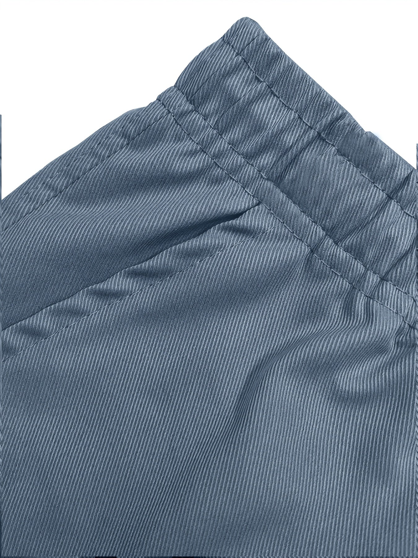 3pcs Men'S Heavy-Duty Work Shorts - Non-Stretch Fabric Cargo Pants with Multiple Utility Pockets, Drawstring Waist - Available in Navy/Gray/ - Ideal for Construction, Outdoor, Everyday Casual Wear - Plus Size Friendly, Outdoo