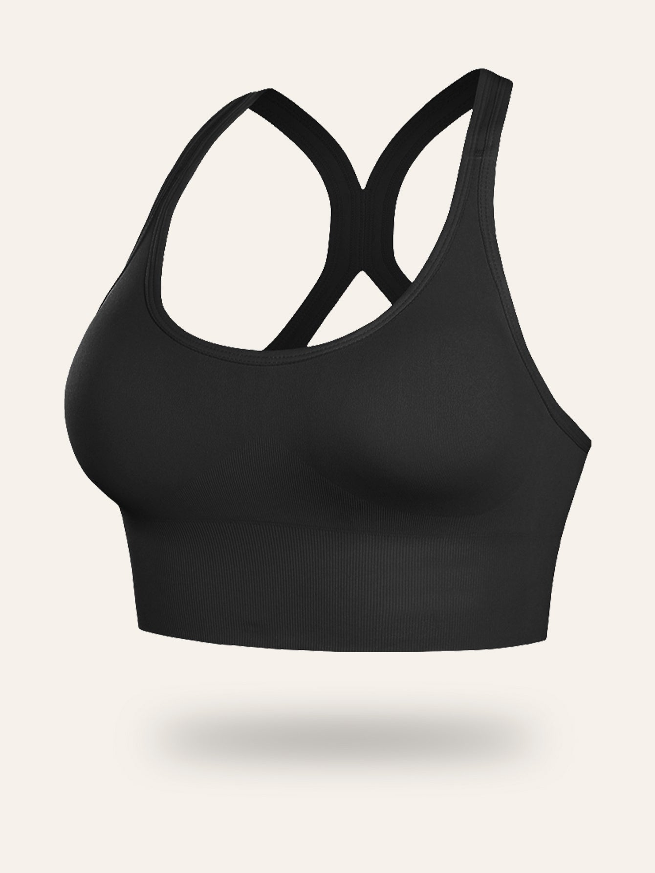 Women's Sports Bra with Removable Pads - No Underwire Breathable Support, Seamless Gym Yoga Running Top, Adjustable Straps & Soft Fabric for Workouts & Casual Wear, Workout Versatility, Sporty Design, Smooth Texture