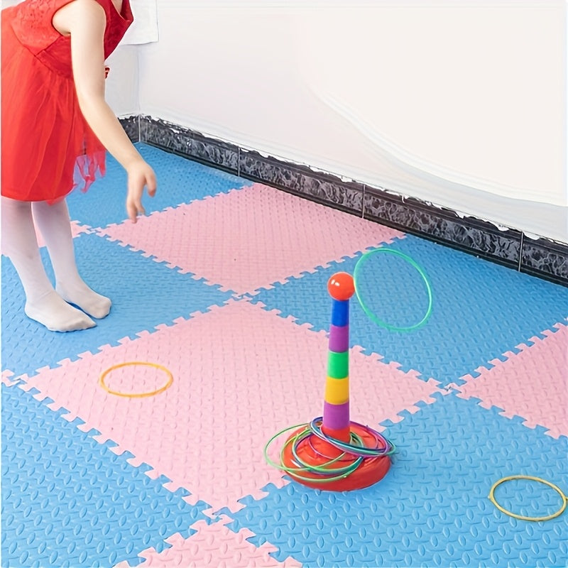 14pcs set/23pcs fun hoop game set, outdoor toy, parent-child interactive throwing ring game props with colorful rings - perfect for kindergarten, family gatherings, parties, and competitions. Great as Halloween or Christmas g