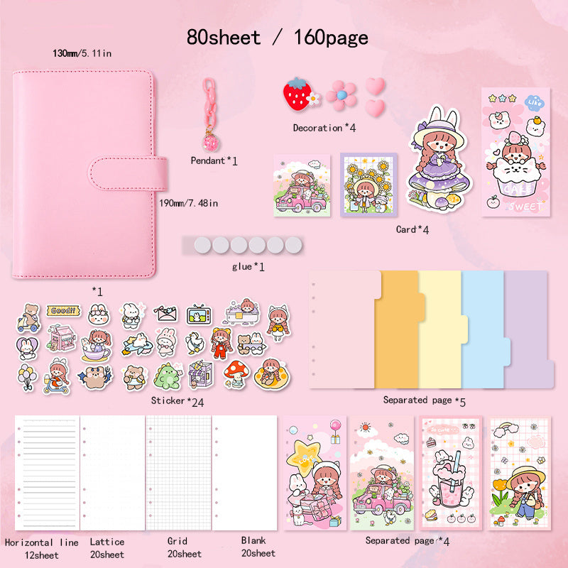 1pc Ziyi Miss AKI Journal Cute Notebook Planner With Free Stickers