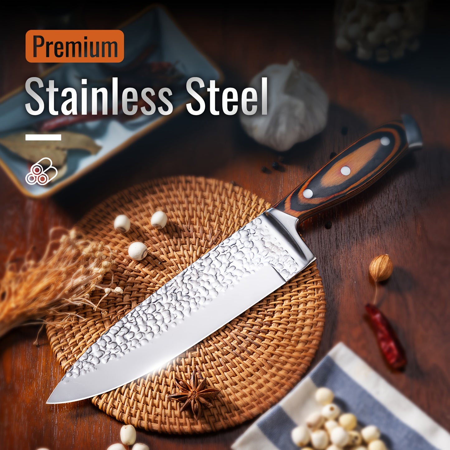 Set Of 15 Kitchen Knives, Professional Chef Knife Set, Kitchen Knife Set Includes Chef Knife, Best Christmas Gift