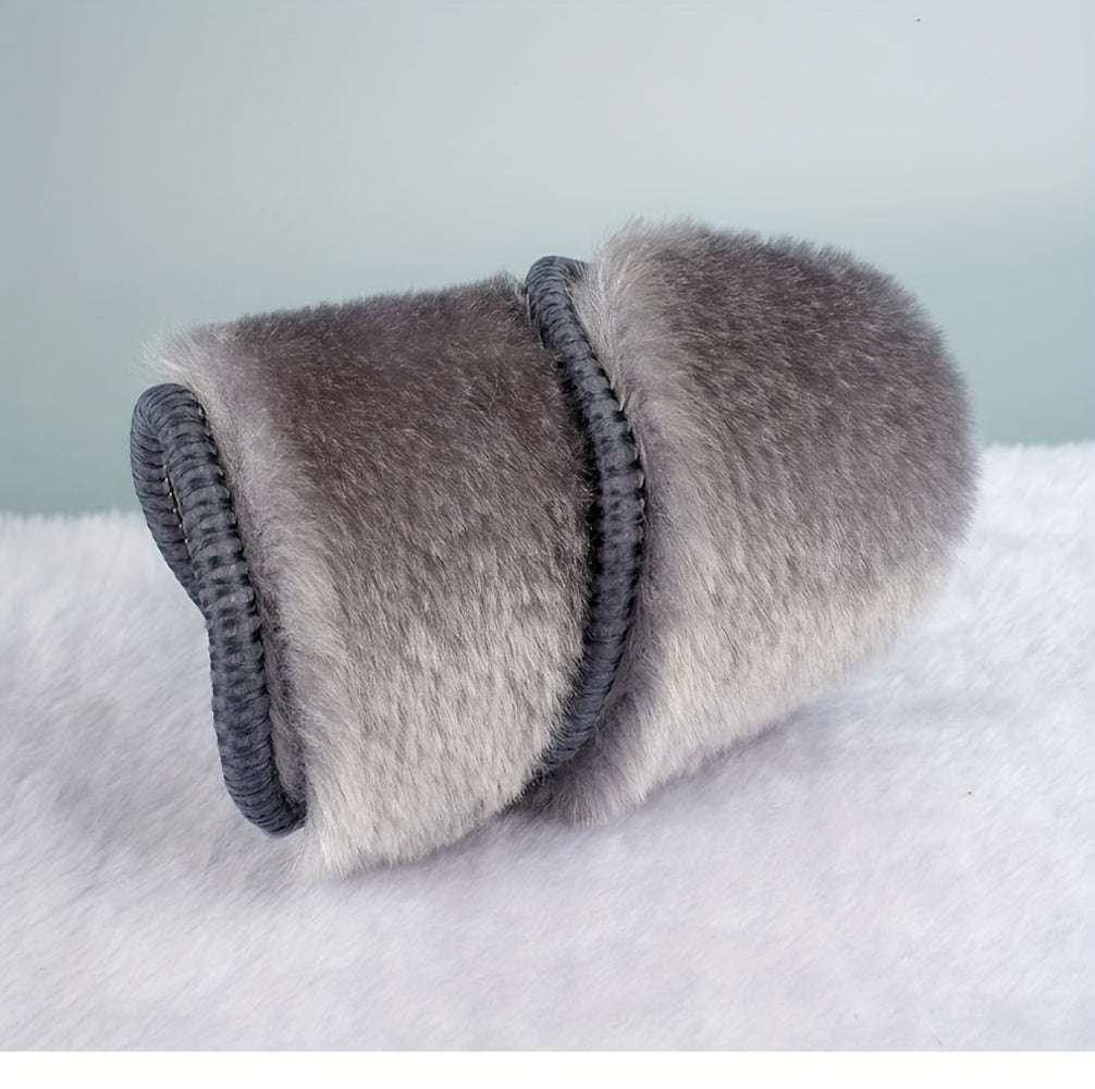 1 Pair of Plush Thermal Felt Insoles for Men & Women - Ultra-Warm, Breathable Winter Shoe Inserts with Faux Rabbit Fur, Sizes 35-45/3.5-9.5, Perfect for Snow Boots, Winter Boots