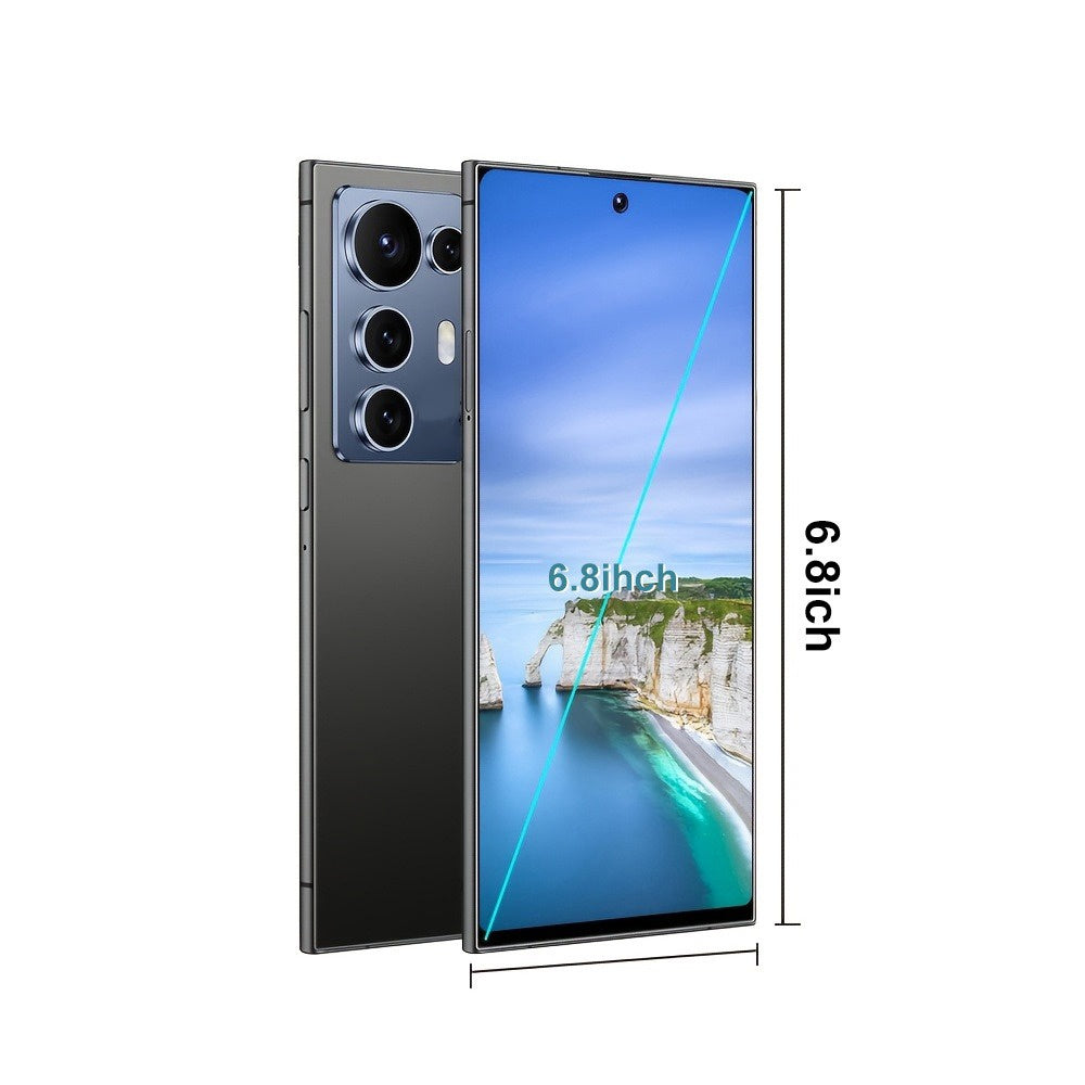 UMW S25 Ultra Latest 2025 6.8" Unlocked Android 5G Phone with Large Screen - 12GB+512GB, 8GB+256GB/13MP+50MP Camera, USB Type-C Charging, Dual SIM Slot, Built-in Pen, Draw Beautiful Patterns Anytime, Anywhere
