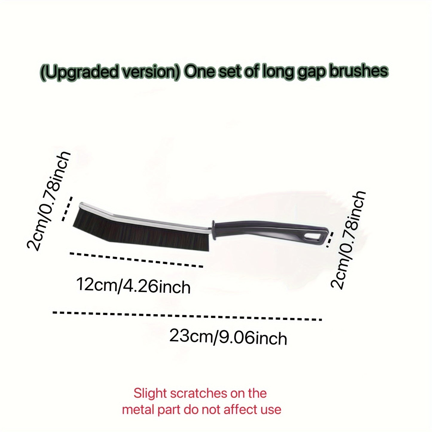 1pc Bathroom Crevice Brush, Toilet Kitchen Tile Corner Cleaning Brush, Multifunctional Window Seam Groove Dust Brush, Hard Bristle Brush, Household Cleaning Tools