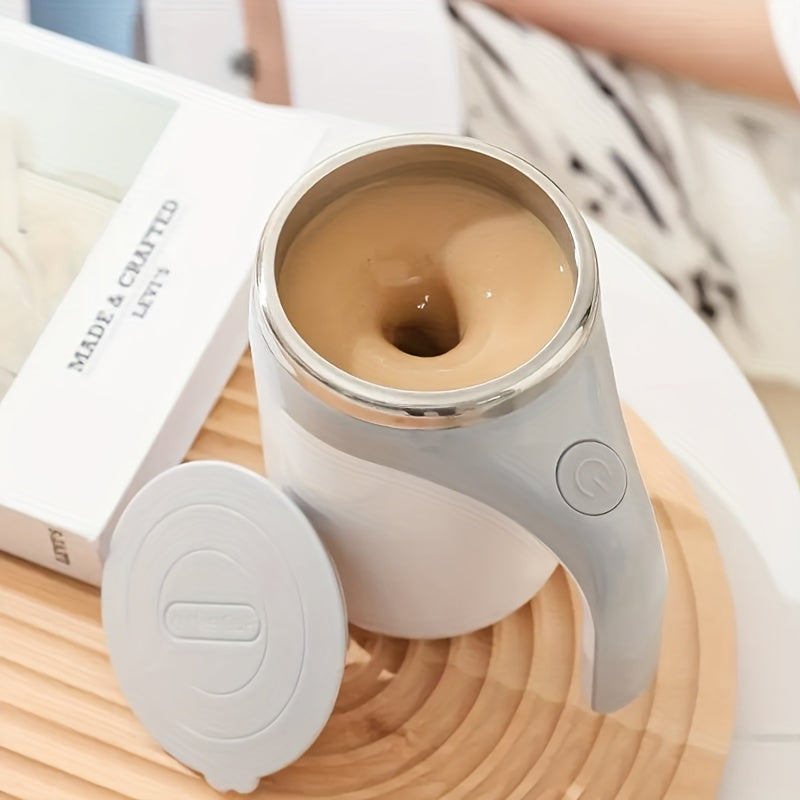 Fully Automatic Stirring Cup, Multifunctional Electric Coffee Mug, Lazy Rotating Magnetic Stainless Steel Milk Mug, And Travel Mug.