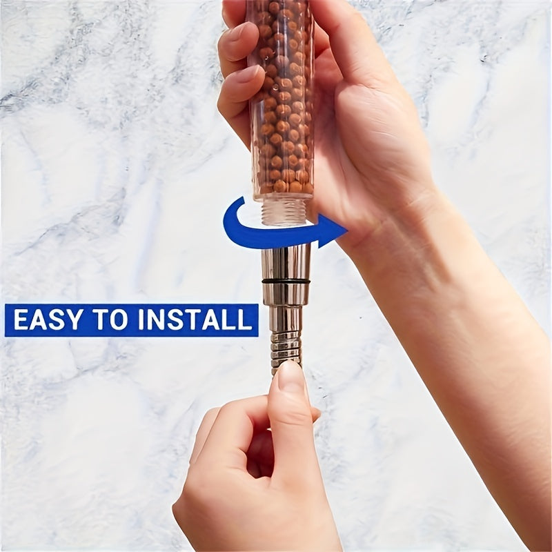 1pc Shower Head, Filter Filtration High Pressure Water Saving Spray Handheld Showerheads for Dry Skin & Hair