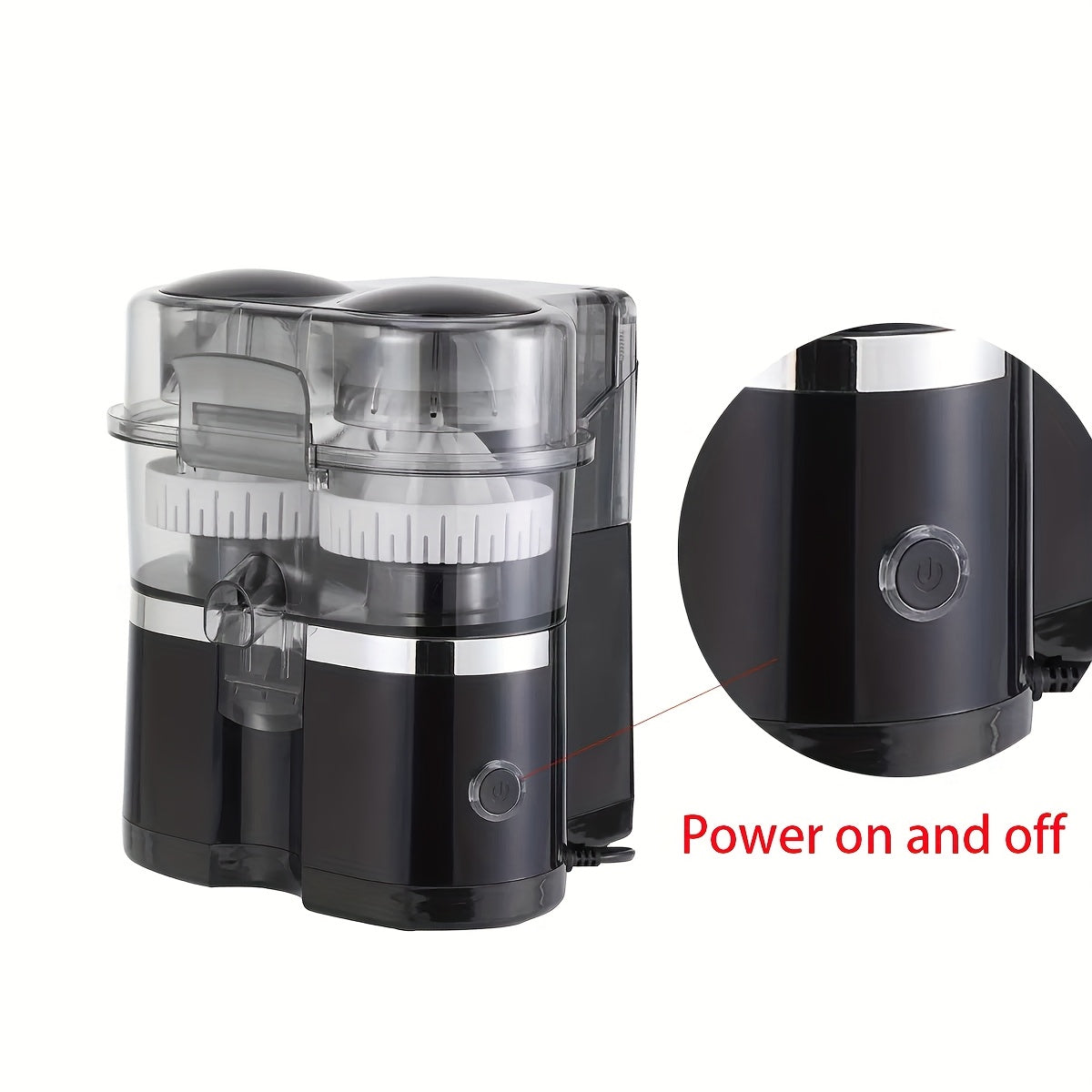 Juicer Portable Juice Cup, Household Double-head Juicer, Multifunctional Pulp Juicer, Large Capacity ABS Material, Silent Pulp Separator, Suitable for Travel Lightweight, Family Small Kitchen