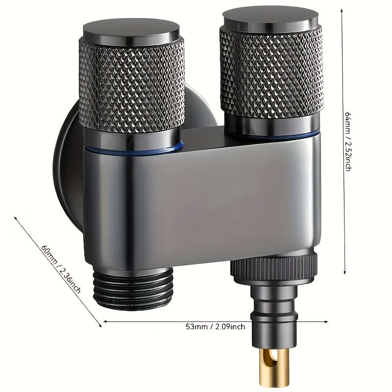 The Bathroom Is Equipped with A Dual Control Faucet with 2 Outlets. Very Suitable for Connecting Washing Machines And Toilets.