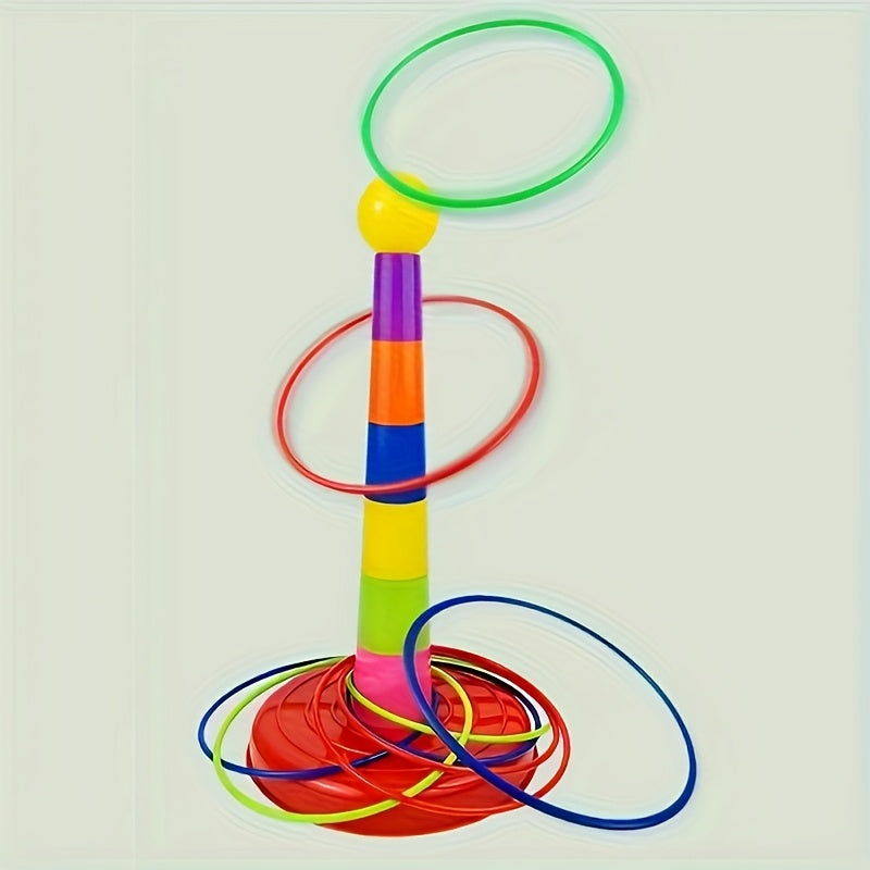 14pcs set/23pcs fun hoop game set, outdoor toy, parent-child interactive throwing ring game props with colorful rings - perfect for kindergarten, family gatherings, parties, and competitions. Great as Halloween or Christmas g