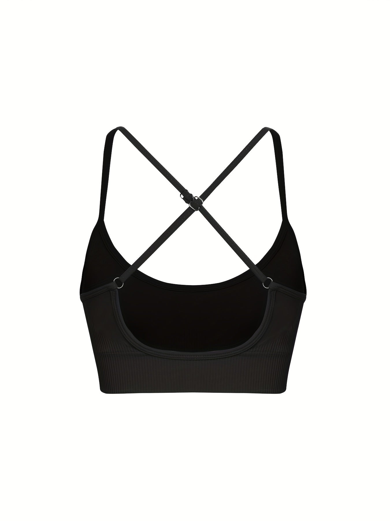 3 pcs Breathable Criss Cross Sports Bra for Women - Sleeveless Yoga Crop Top with Adjustable Straps - Perfect for Fitness and Activewear