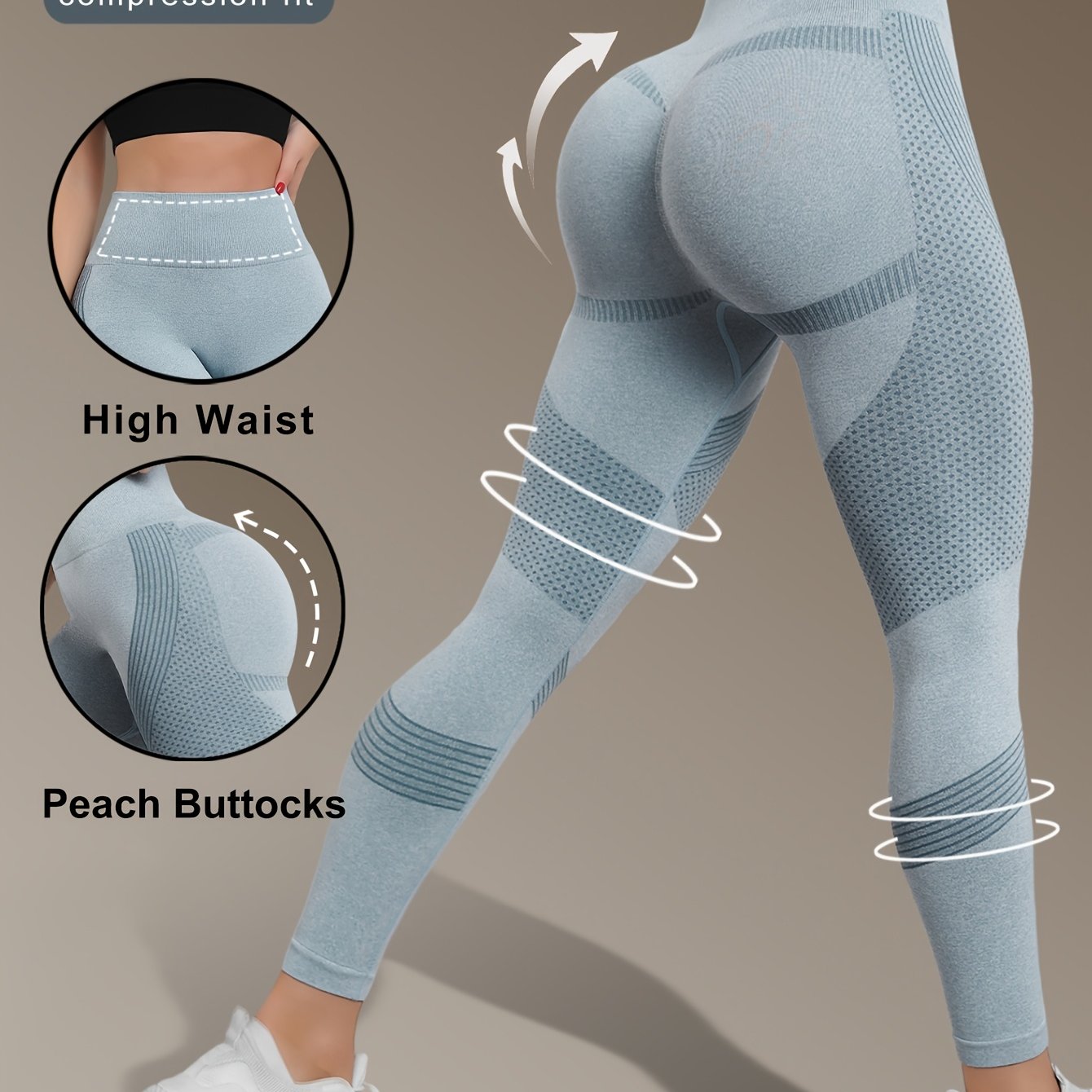 Women's High-Waist Seamless Yoga Leggings - Quick Dry, Stretchy Activewear Pants for Fitness & Training