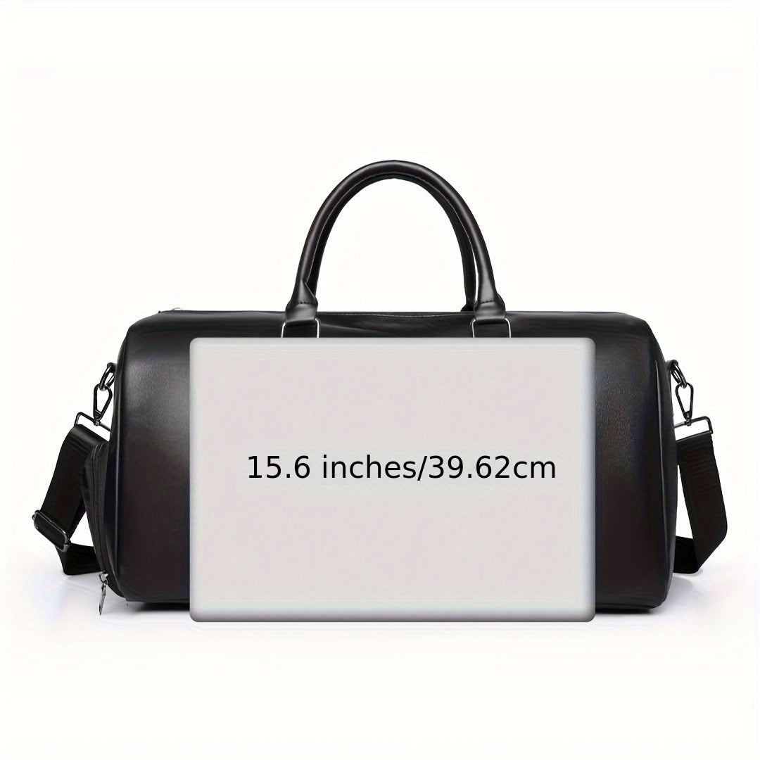1pc 20-35L Multi-Functional Business Casual Travel Bag - Large Capacity Convertible Shoulder Crossbody Handbag, Durable Gym Sports Bag with Secure Zipper Compartments & Adjustable Straps for Travel, Fitness, Daily Commute (De