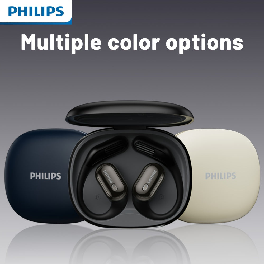 For Philips TAT3759 Over The Ear Wireless Headphones | Premium ENC Noise Cancellation | 500mAh Long-Lasting Battery | 32H Playtime (9H+ Single Earbud Playtime) | Wireless 5.4 | Lightweight ABS Design | Built-in Mic for Calls