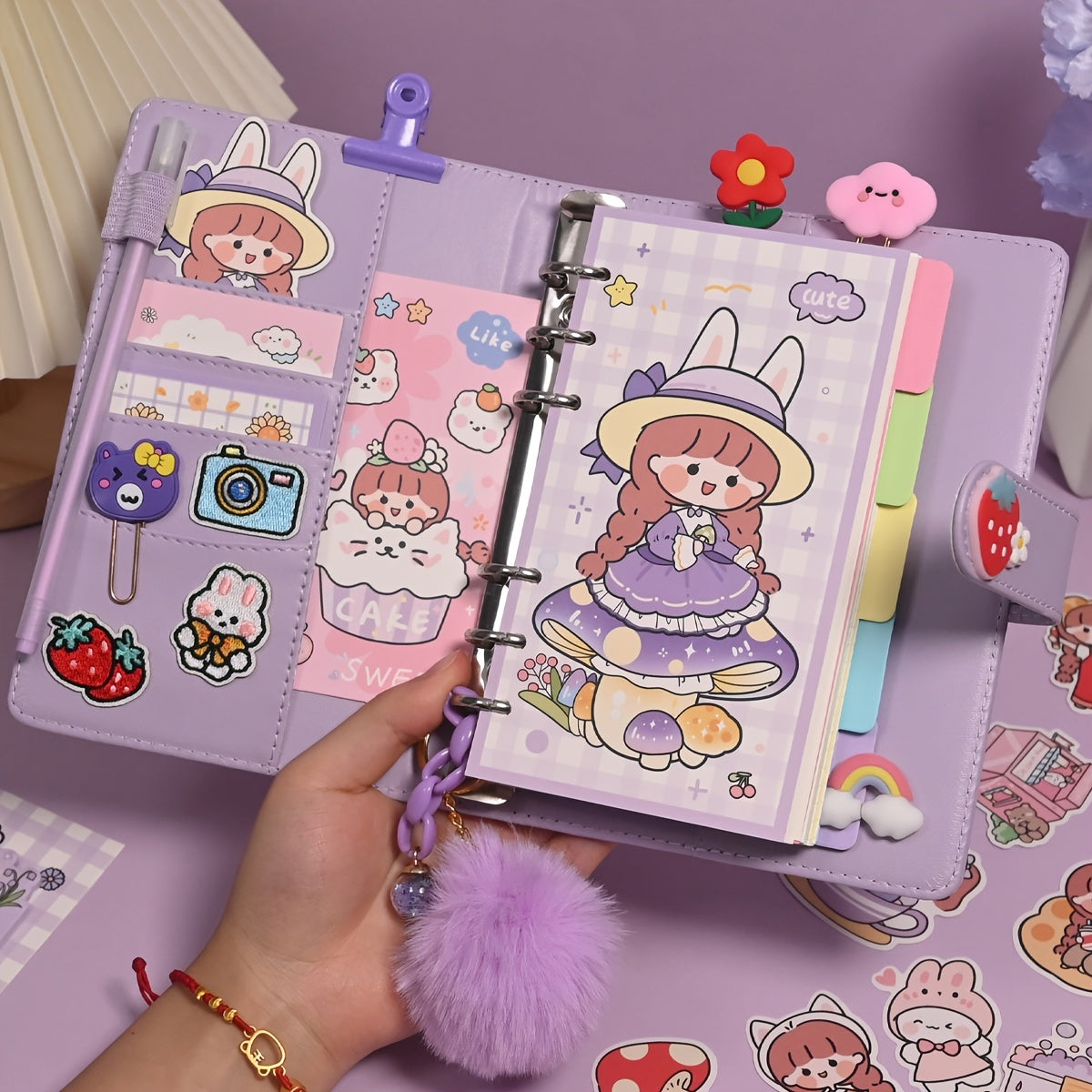 1pc Ziyi Miss AKI Journal Cute Notebook Planner With Free Stickers