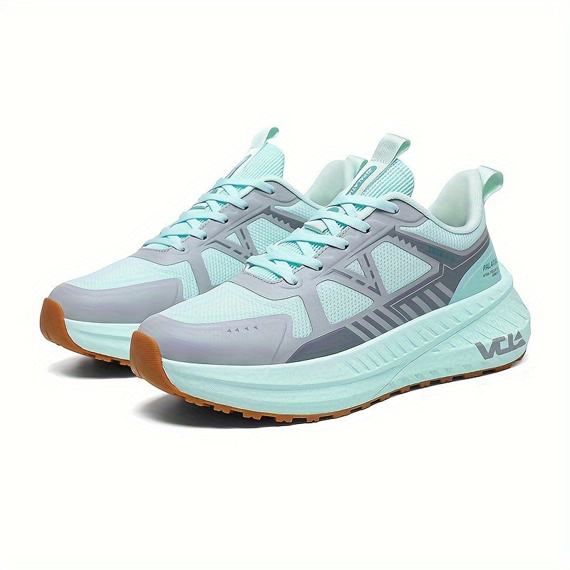 Ténis desportivos da moda para homem e mulher - Ténis casuais e leves para corrida, conforto para todas as estações, ténis com atacadores com bico redondo, topo em tecido respirável, sola em EVA, ajuste universal.