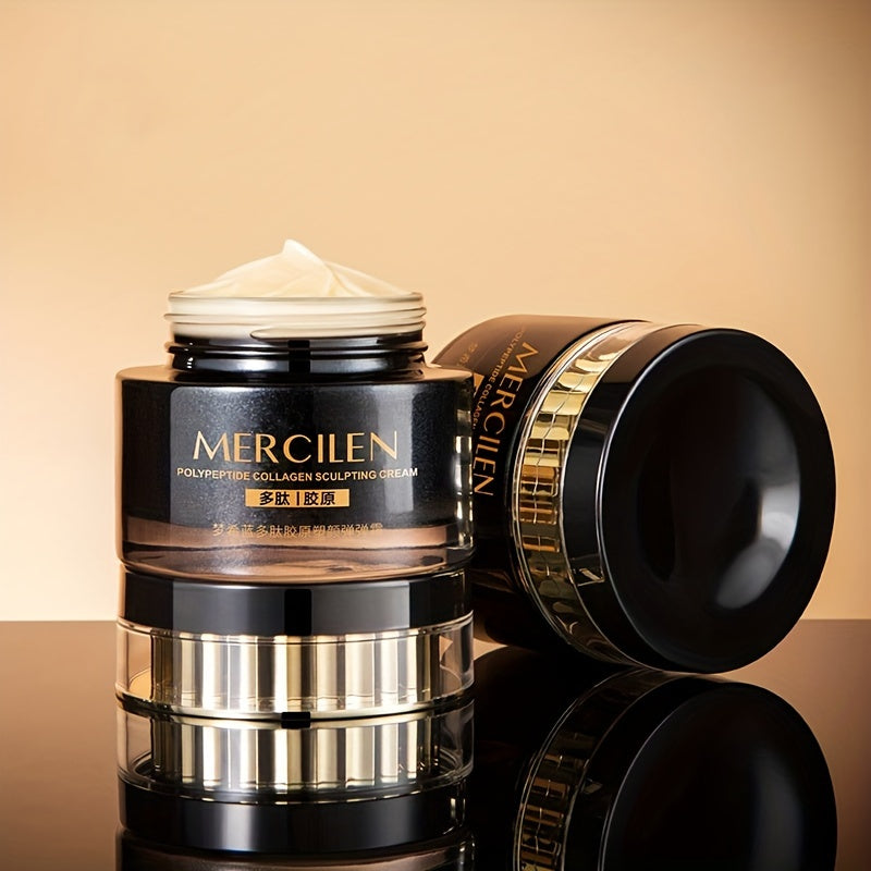 Mercilen Peptide Collagen Moisturizing Cream 50g - Hydrating Face Cream with Hyaluronic Acid & Plant-Based Squalane for Fair Skin, Anti-Aging Benefits, Moisturizing Face Cream | Hydrating Cream | Smooth Texture