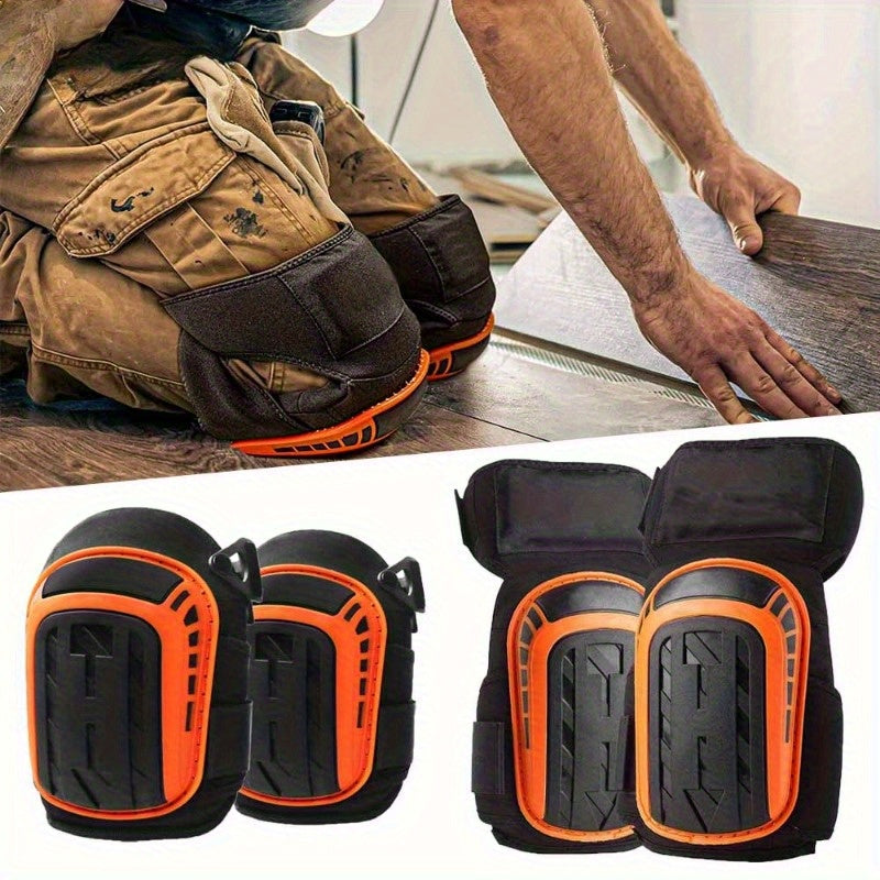Heavy-Duty Knee Pads for Floor Work - Unisex Ergonomic Knee Guards with Cushioned Protection, Durable Construction & Adjustable Straps, Ideal for Construction, Carpentry, and DIY Projects, Knee Pads for Work, Construction Kne