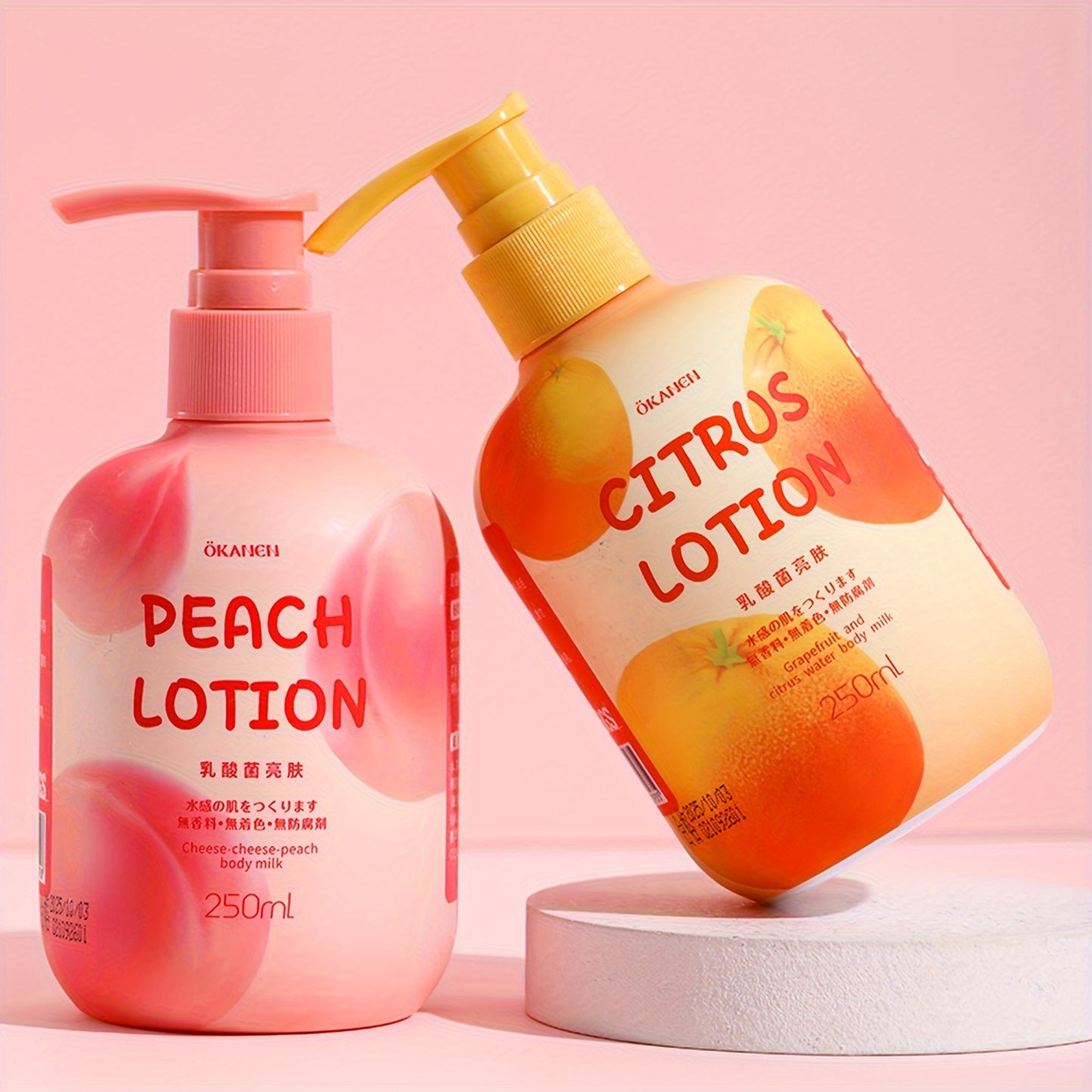 Peach | Citrus Body Lotion for Dry skin with Hyaluronic Acid | Nicotinamide | Vitamin C | Vitamin E