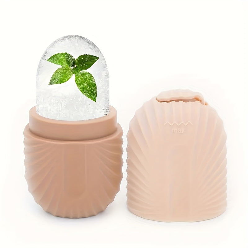 Ice Face Roller, Ice Roller For Face & Eye Puffiness, Facial Massager Contour And Enhance Skin Care & Glow, Ice Facial Roller Mold Cube, Reusable & Leakproof