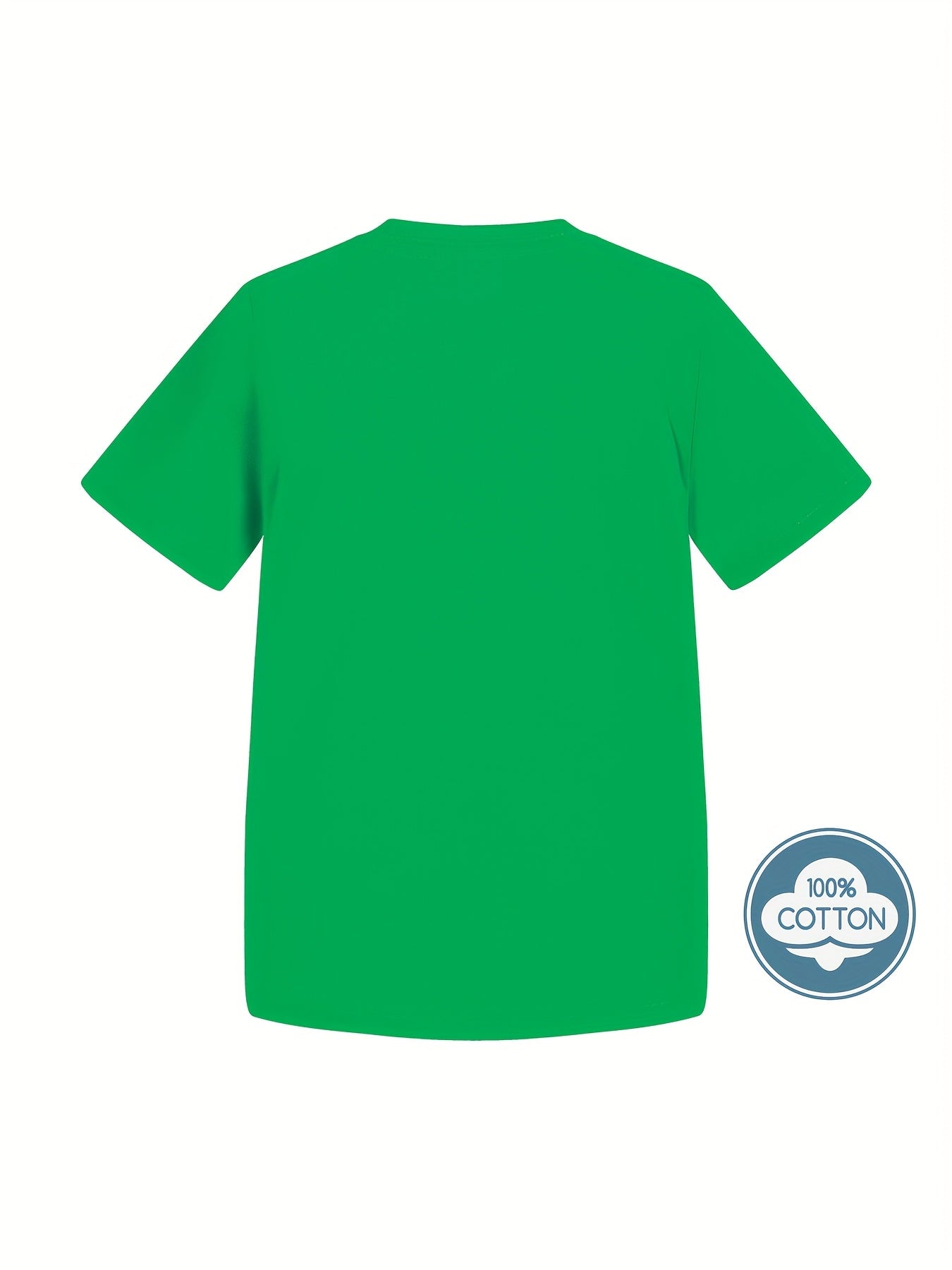 Kid's Solid Color T-shirt, Casual Short Sleeve Top, Boy's Tee For Summer