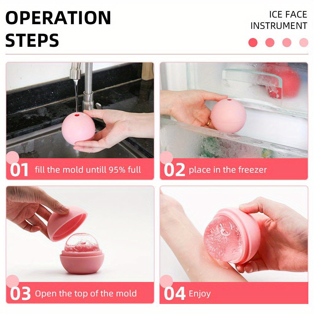 1pc Ice Roller For Face And Eye, Ice Face Roller, Facial Beauty Ice Roller Skin Care Tools, Ice Facial Cube, Silicone Ice Mold For Face Beauty