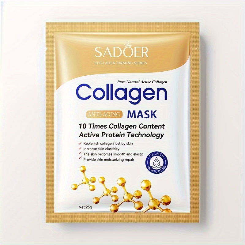 Collagen Facial Mask Moisturizing, Firming, Brightening, Hydrating, Four Seasons Hydrating Mask, Skin Care, Cosmetics
