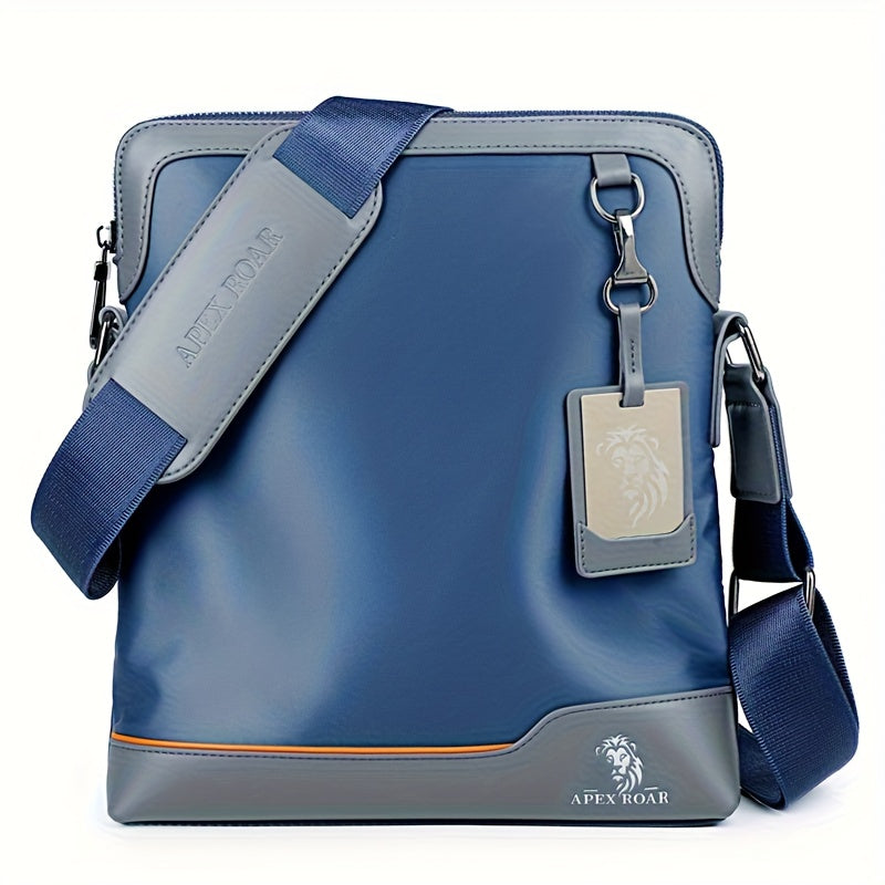 Men'S Crossbody Bag with Tablet Compartment - Messenger Bag, Passport Holder & Adjustable Strap - Sleek Royal Blue - Durable Everyday Carry for Travel, Gym, Commute - Perfect Gift for Men (Halloween, Christmas) - Compatible w