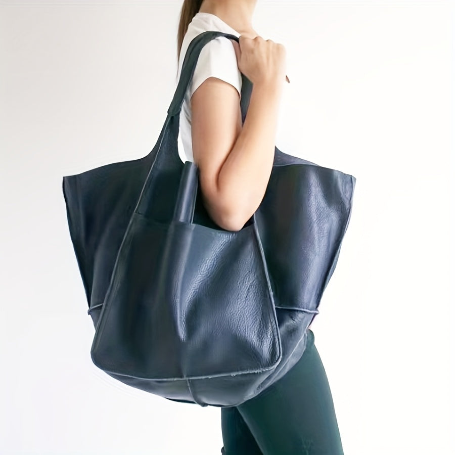 New Simple Women's       Large Capacity Tote for Shopping and Daily Commuting