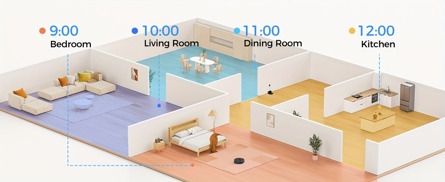 Robot Vacuum Cleaner And Mop Combo 4500Pa, Lubluelu SL60Ultra Robotic Vacuum, 150Mins Max, 56dB, 24 No-Go Zones for Pet Hair Carpets Floor, Christmas&Halloween Gifts, Robot Vacuum And Mop, Vacuum Cleaner Robot, Robot Vacuum C