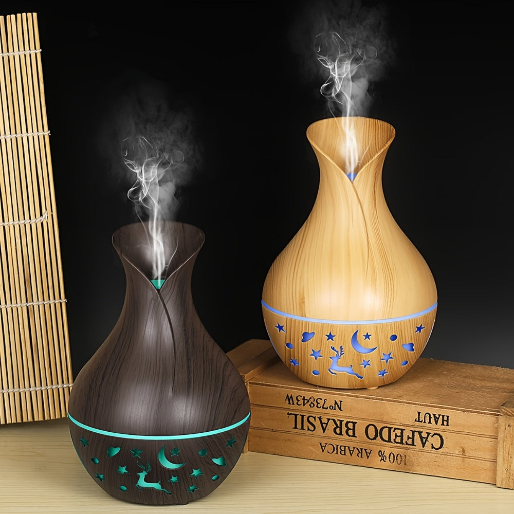 1pc AromaWave USB Powered Aromatherapy Diffuser - Multi-Functional Air Purifier, Facial Humidifier, and Room Freshener with Swab and Spring - Ideal for Office, Bedroom, Living Room - Plastic Material