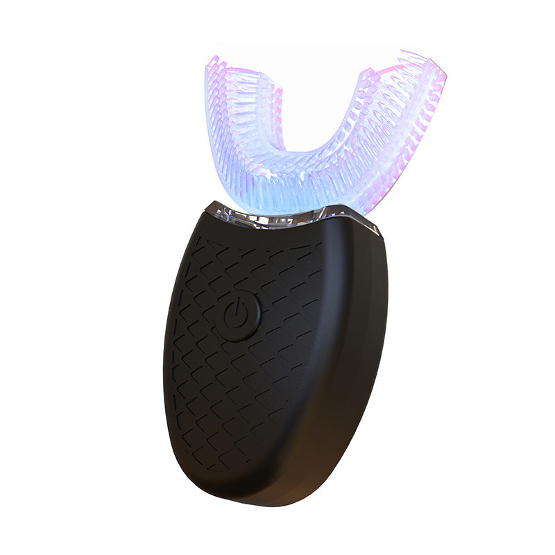 Electric Soundwave technology U-Shaped Toothbrush with LED Light - 360° Mouth Cleansing, 3 Whitening Modes, Rechargeable & Washable for Travel and Home Use, EAFC