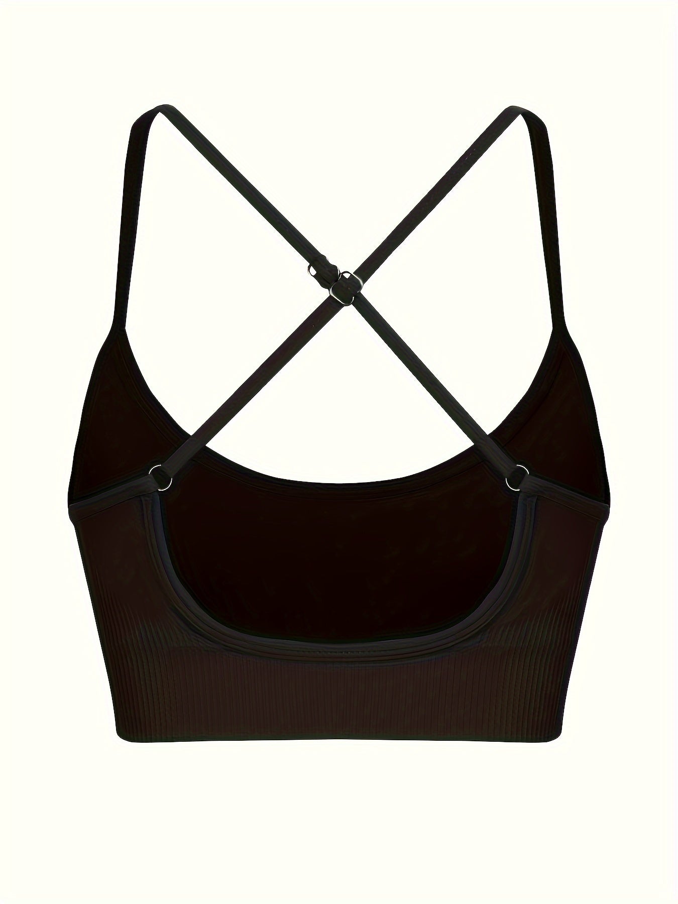 3 pcs Breathable Criss Cross Sports Bra for Women - Sleeveless Yoga Crop Top with Adjustable Straps - Perfect for Fitness and Activewear